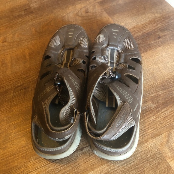 OrthoFeet Bio Fit 593 Men's Brown Leather Sandals Size 14 Medium - Picture 5 of 7